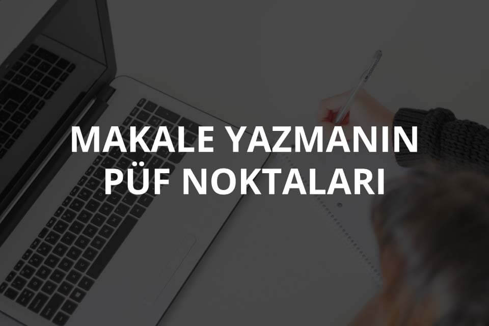 makale nasıl yazılır