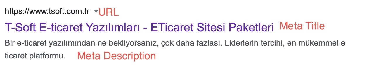 Tsoft Google arama sonuçları
