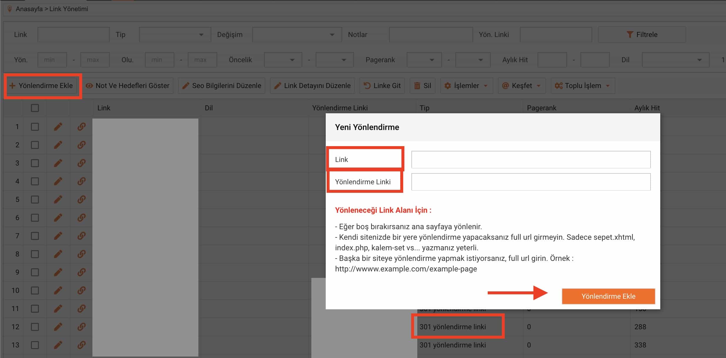 Tsoft url yönlendirme