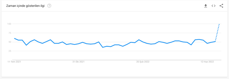 google trends zaman grafigi