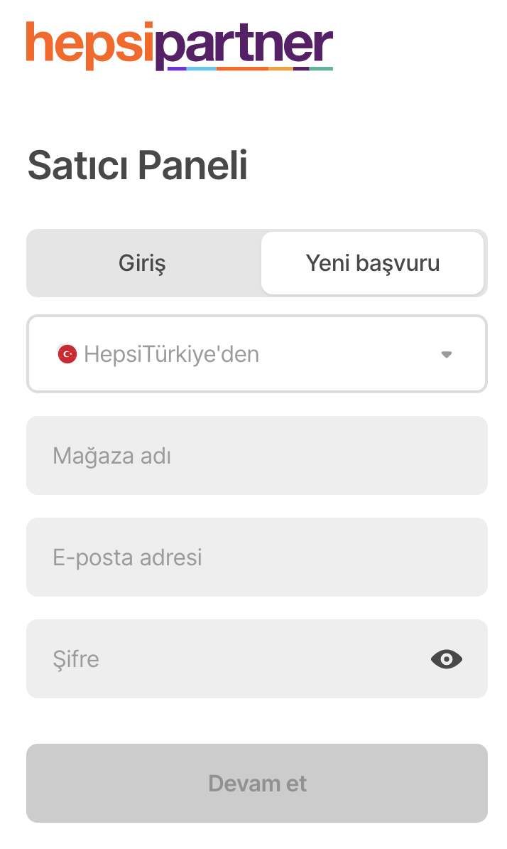 Hepsiburada Satıcı Paneli