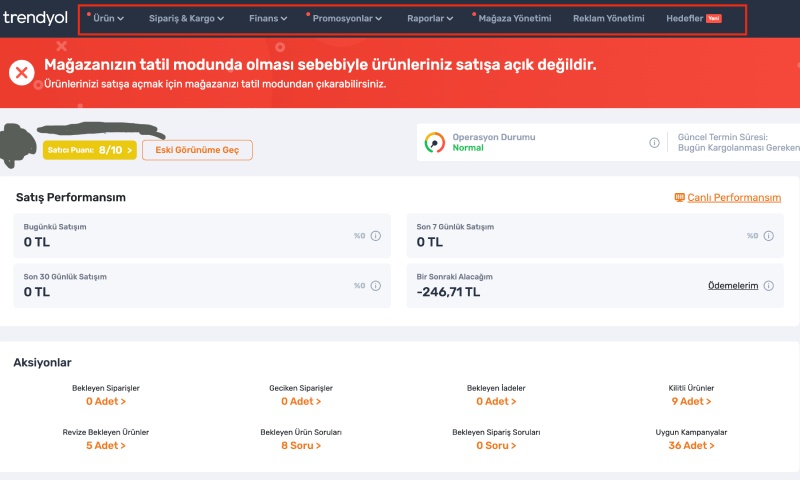 trendyol satıcı paneli kullanımı