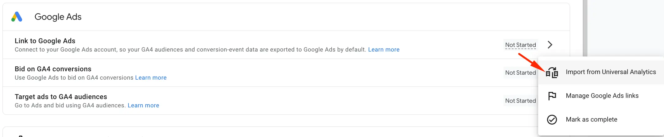 Google Ads Bağlama