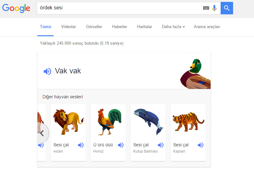 google-hayvan-sesi