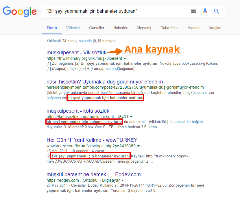 "müşkülpesent" Google arama sonuçları