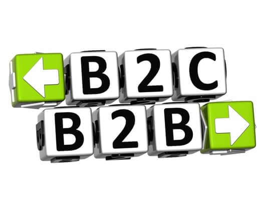 B2B ve B2C pazarlama modellerinin karşılaştırmalı şeması