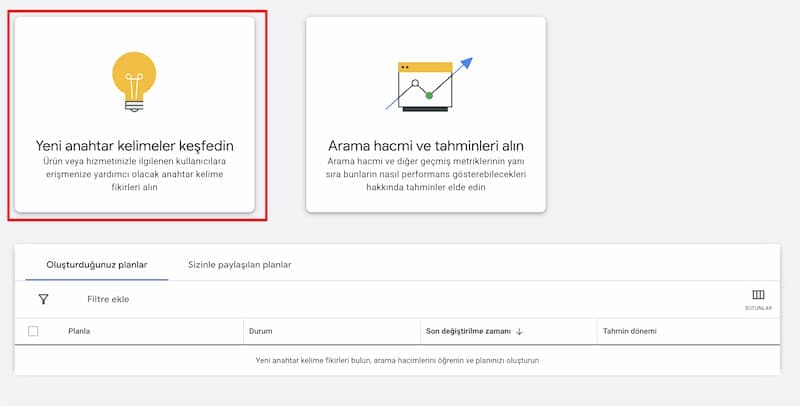 Anahtar-Kelime-Planlayici