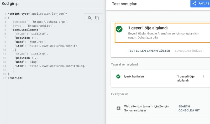 json breadcrumb