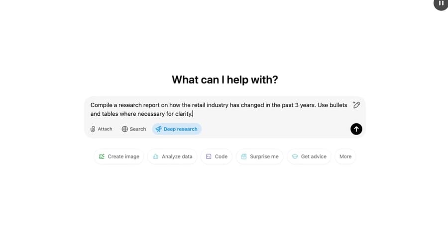 Deep Research overview