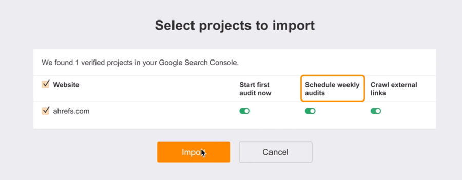 gsc ahrefs entegrasyonu