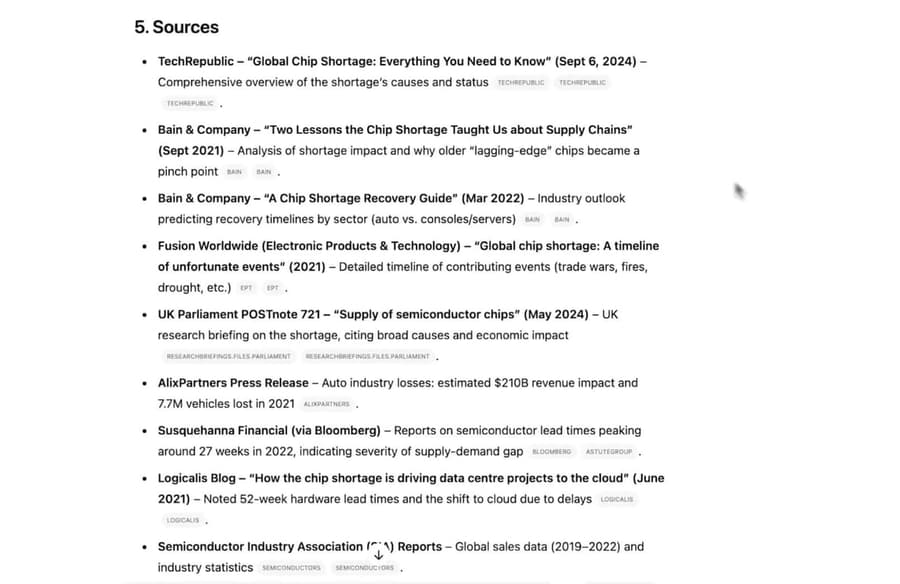 Deep Research use cases