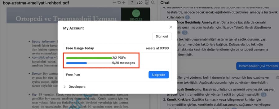 how to use chatpdf