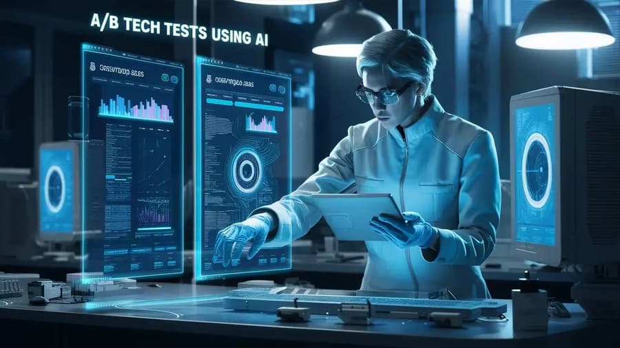 AI destekli A/B testinin hipotezden sonuca uzanan adımları