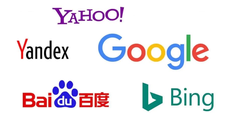 The most widely used search engines worldwide