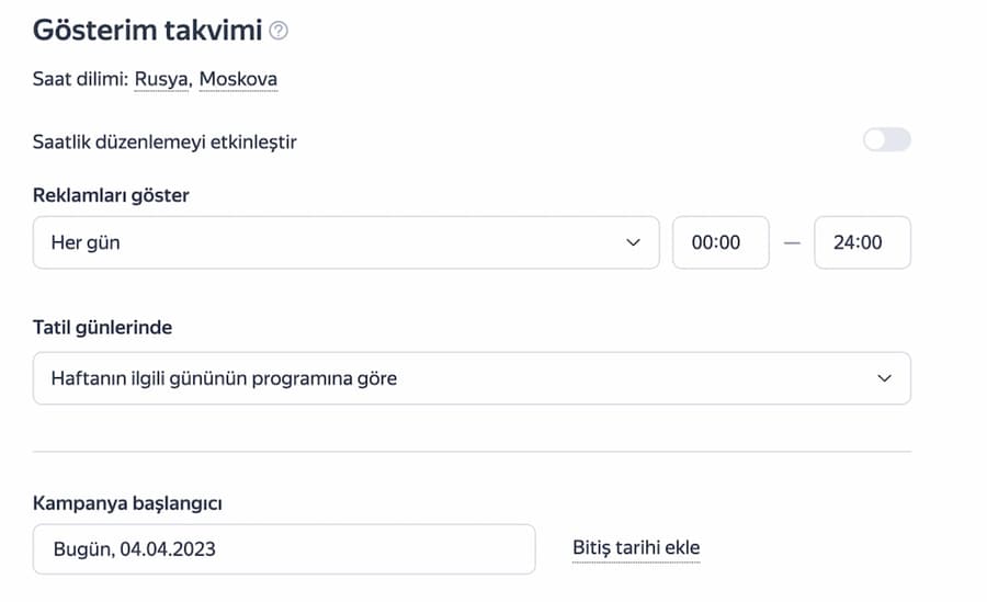 yandex reklam kampanyası oluşturma 4