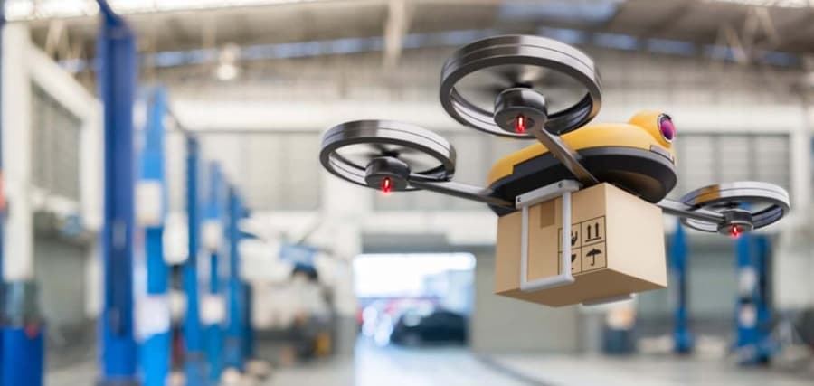 SI-supported drone deliveries in the logistics sector