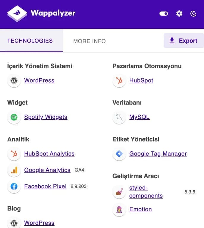 wappalyzer