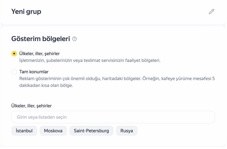 yandex reklam kampanyası oluşturma 5