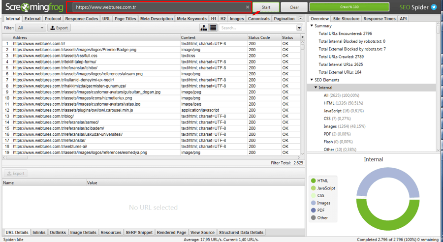 Screaming Frog Memory Configuration