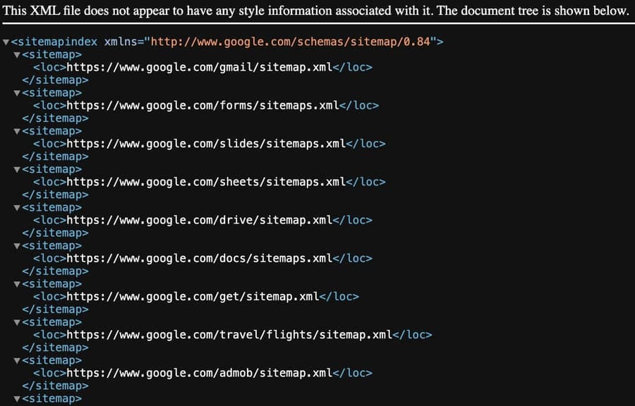 Google Site Haritası
