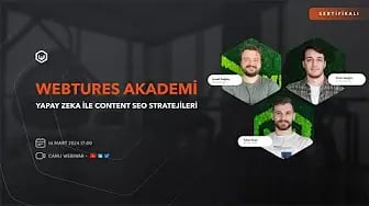 Yapay Zeka Odaklı İçerik SEO Stratejileri Eğitimi