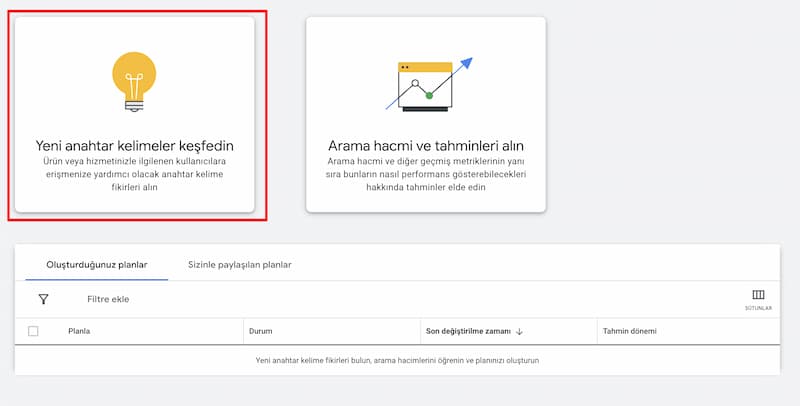 Anahtar-Kelime-Planlayici
