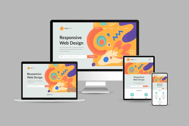 flat design responsive website design 23 2149489189