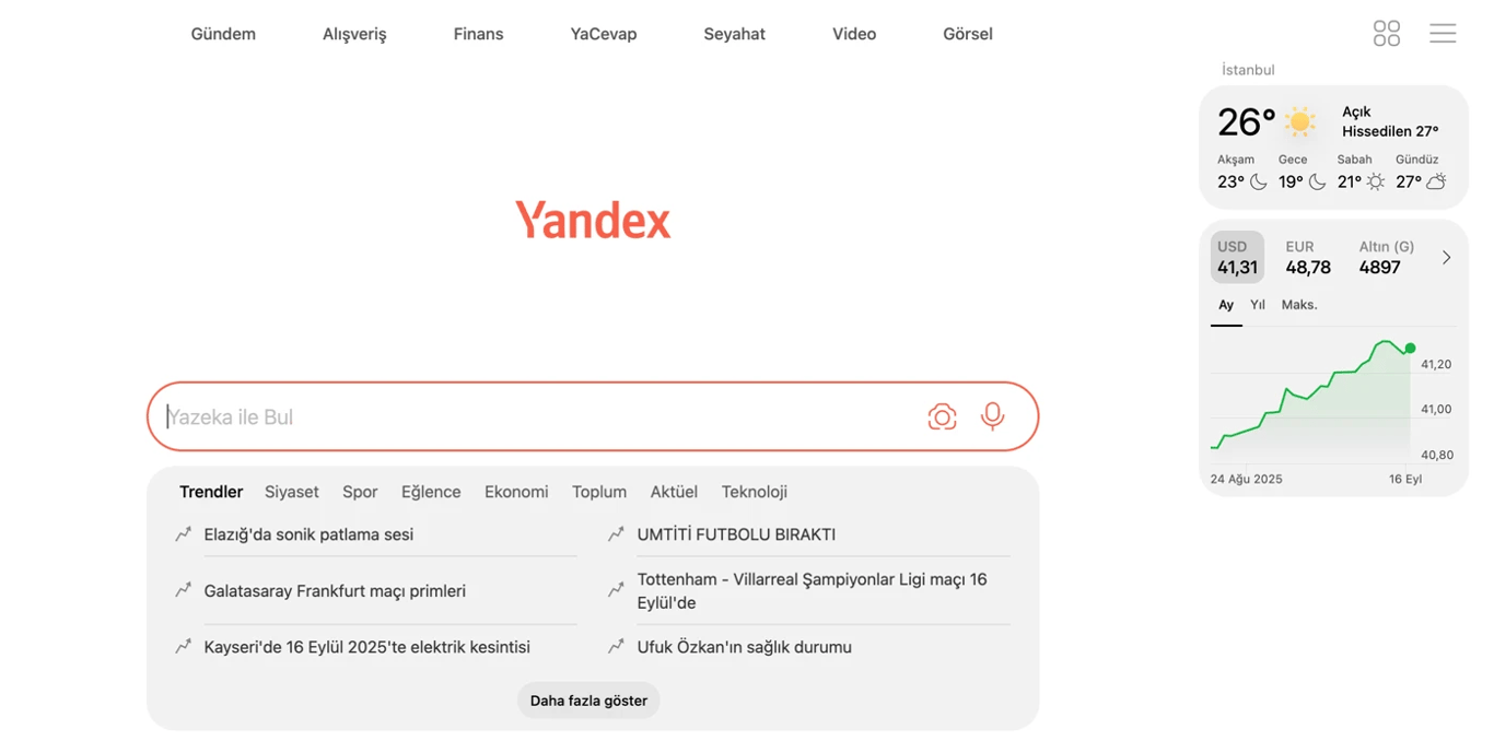 yandex yazeka nedir 