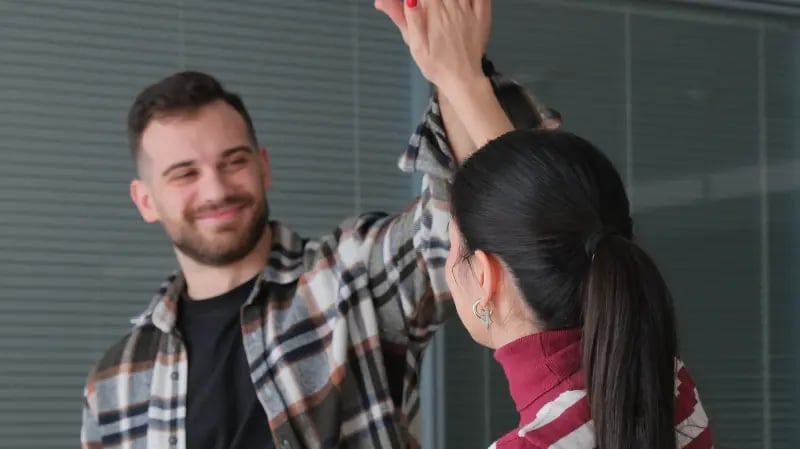 Webtures teammates collaborating