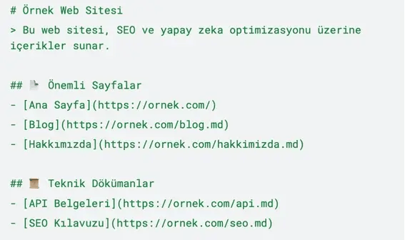 llms.txt nasil hazirlanir