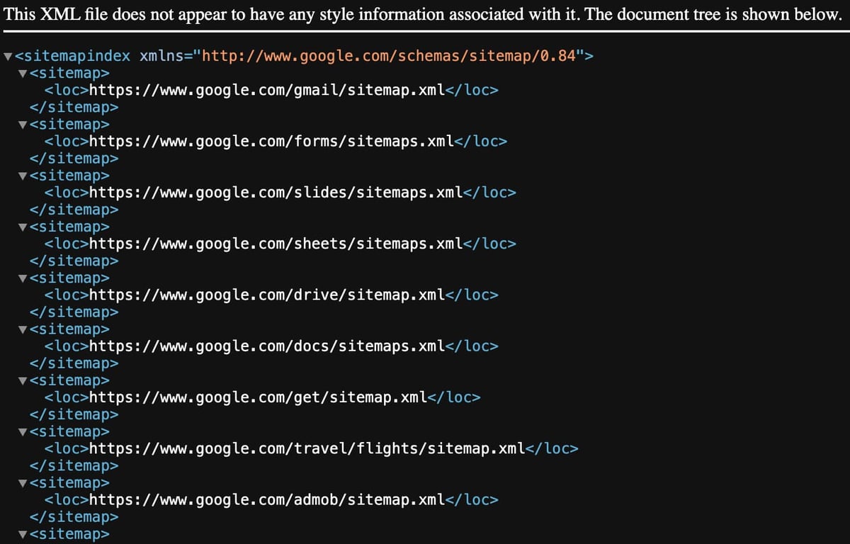 Google Site Haritası